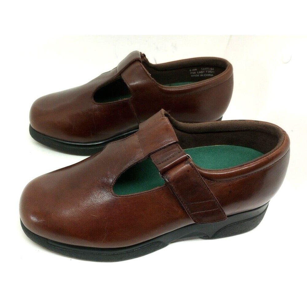 Drew Healthy Feet Comfort Shoes Womens Size 5 Extra Wide Brown Leather New READ